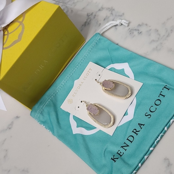Kendra Scott Iridescent Slate Dayton Earrings - Picture 6 of 11
